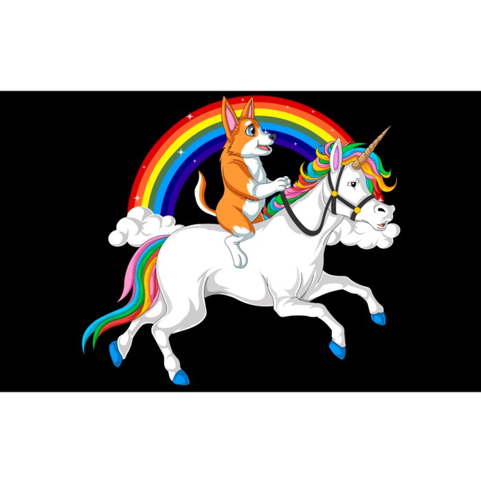 Corgi Riding Unicorn Bumper Sticker