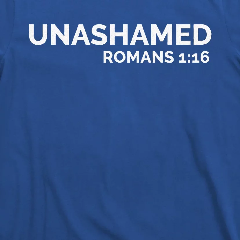 Christian Romans Unashamed Jesus Cross T-Shirt