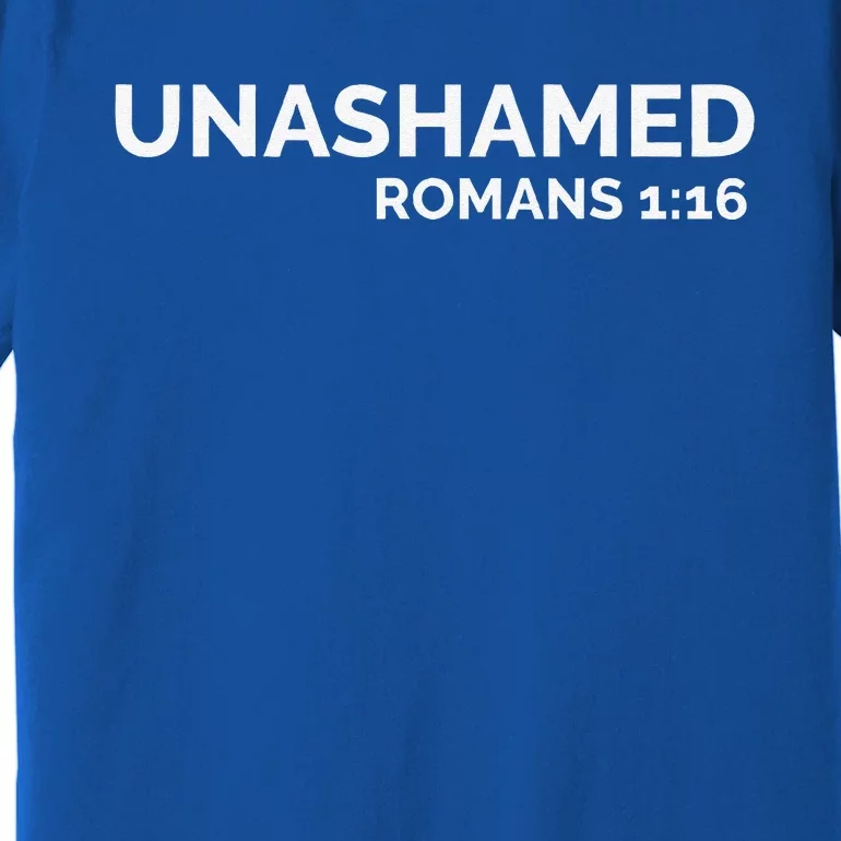 Christian Romans Unashamed Jesus Cross Premium T-Shirt