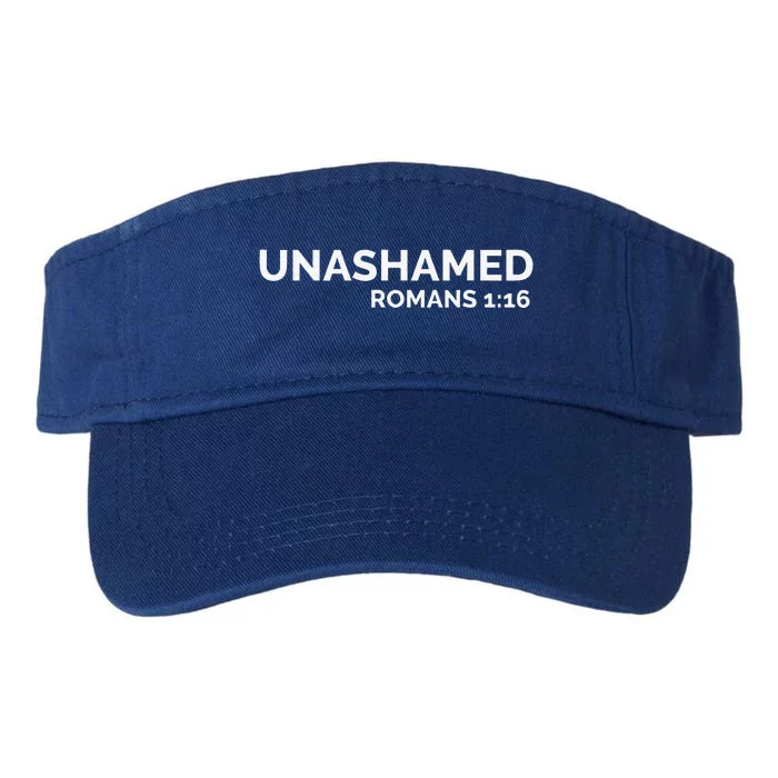 Christian Romans Unashamed Jesus Cross Valucap Bio-Washed Visor