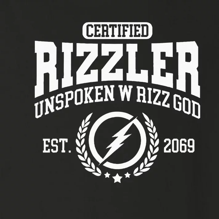 CERTIFIED RIZZLER UNSPOKEN RIZZ W RIZZ GOD Toddler Long Sleeve Shirt