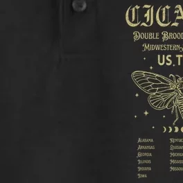 Cicada Reunion Us 2024 Gift Cicada Lover Dry Zone Grid Performance Polo