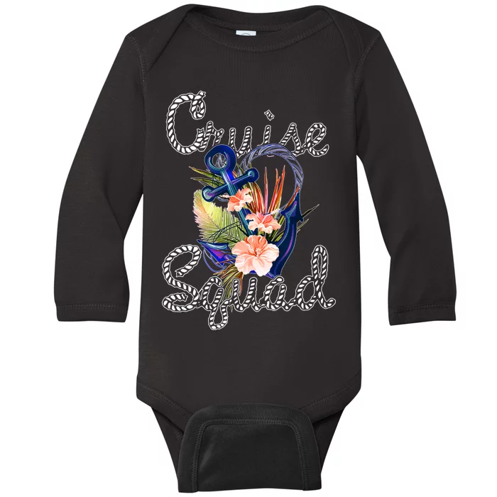 Cruise Squad Anchor Baby Long Sleeve Bodysuit