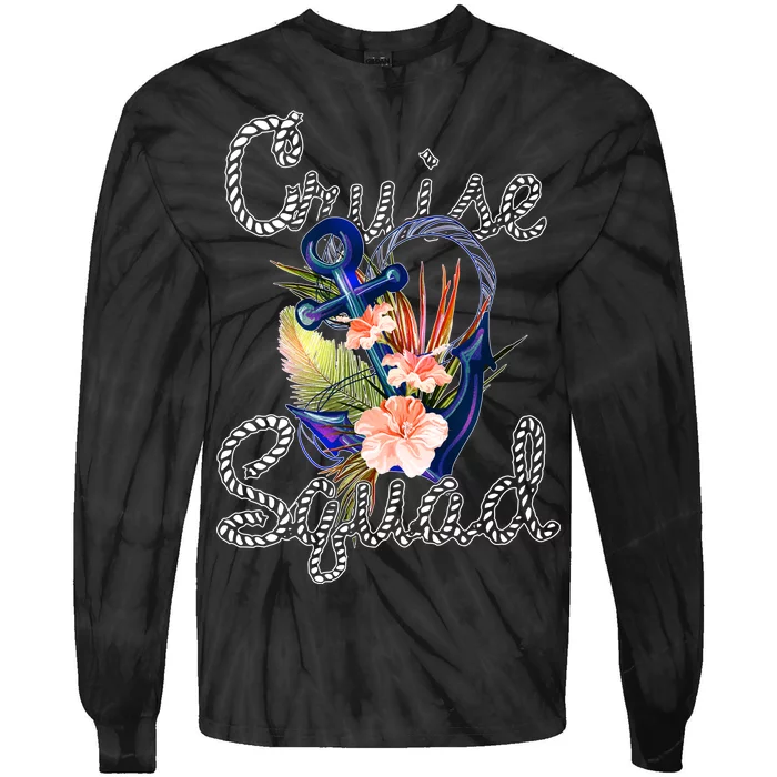 Cruise Squad Anchor Tie-Dye Long Sleeve Shirt