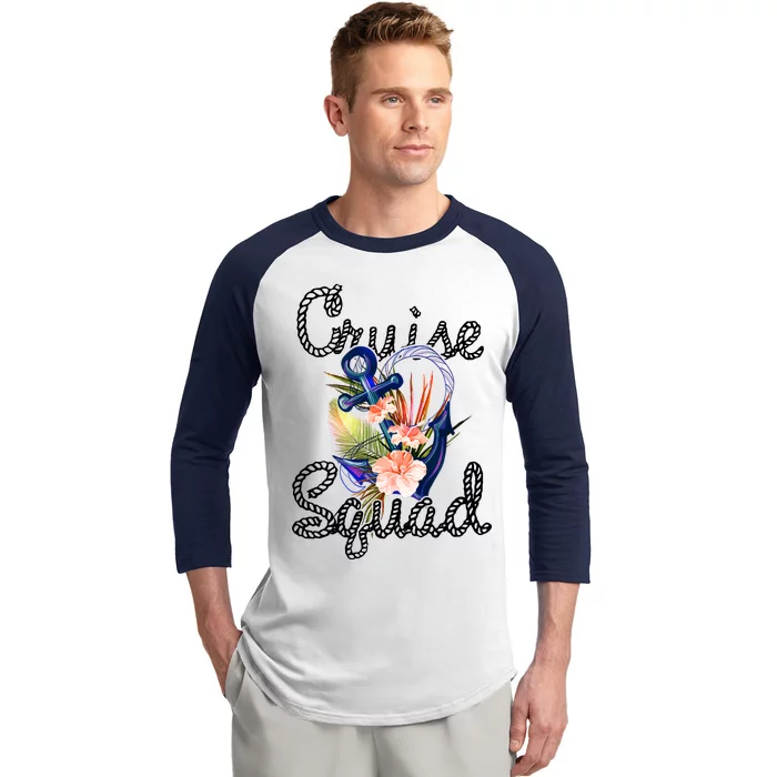 Cruise Squad Anchor Baseball Sleeve Shirt