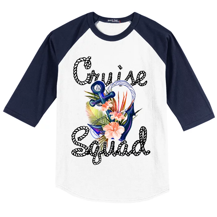 Cruise Squad Anchor Baseball Sleeve Shirt