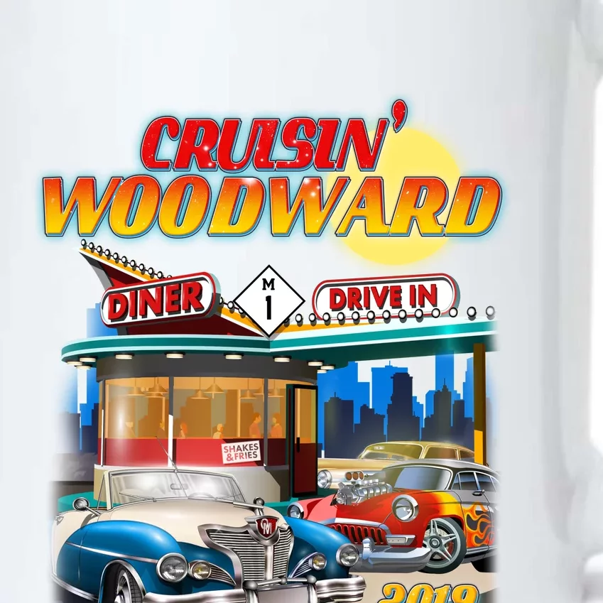 Cruisin' Woodward Diner Day time Black Color Changing Mug