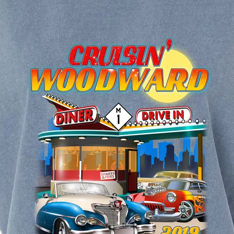 Cruisin' Woodward Diner Day time Garment-Dyed Women's Muscle Tee