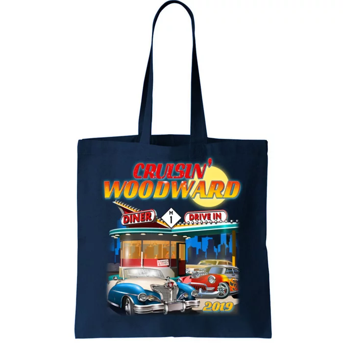 Cruisin' Woodward Diner Day time Tote Bag