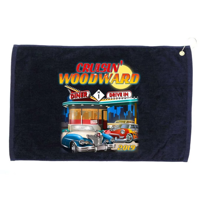 Cruisin' Woodward Diner Day time Grommeted Golf Towel