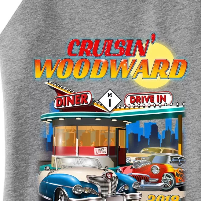 Cruisin' Woodward Diner Day time Women’s Perfect Tri Rocker Tank