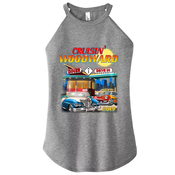 Cruisin' Woodward Diner Day time Women’s Perfect Tri Rocker Tank