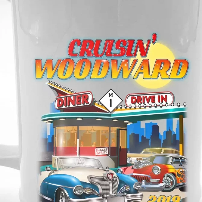 Cruisin' Woodward Diner Day time Front & Back Beer Stein