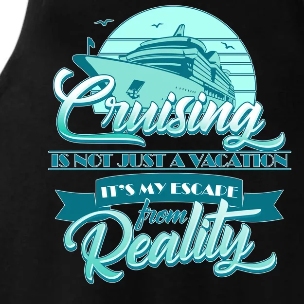 Cruising Vacation Escape From reality Ladies Tri-Blend Wicking Tank