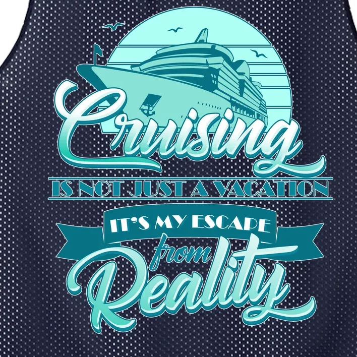 Cruising Vacation Escape From reality Mesh Reversible Basketball Jersey Tank