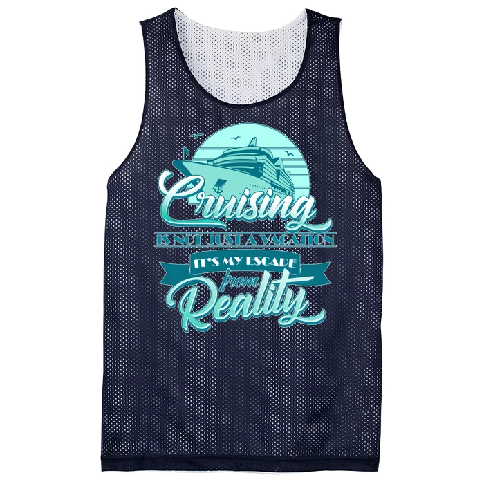 Cruising Vacation Escape From reality Mesh Reversible Basketball Jersey Tank