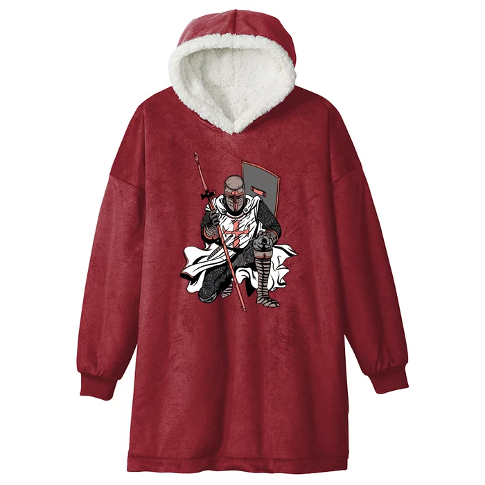 Crusader Knight Hooded Wearable Blanket