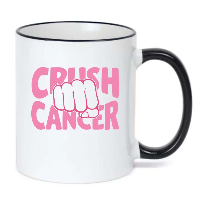 Crush Cancer Black Color Changing Mug