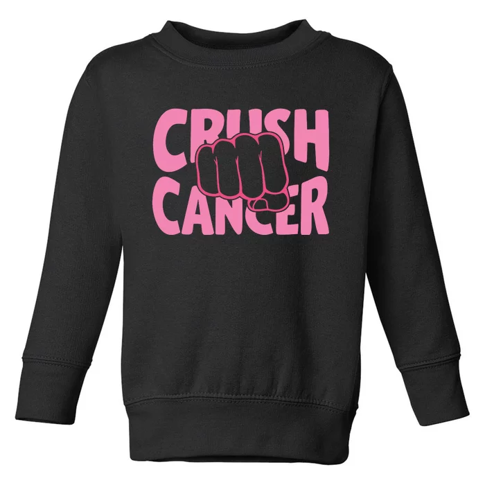 Crush Cancer Toddler Sweatshirt