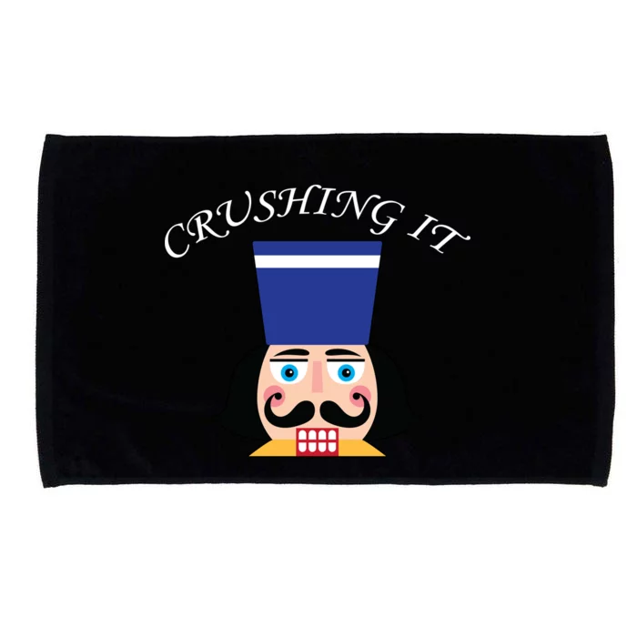 Crushing It! Nutcracker Christmas Microfiber Hand Towel