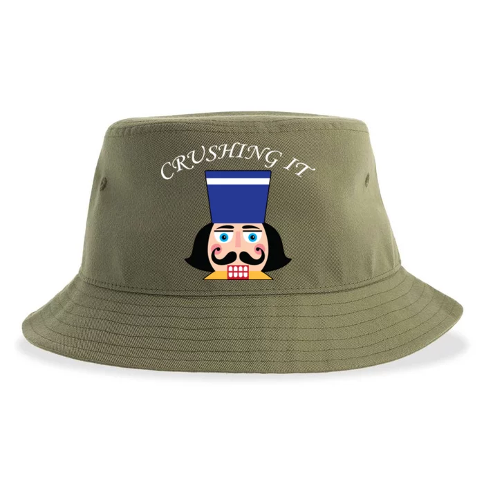 Crushing It! Nutcracker Christmas Sustainable Bucket Hat