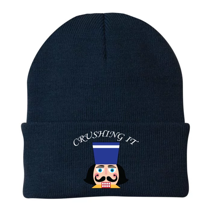 Crushing It! Nutcracker Christmas Knit Cap Winter Beanie