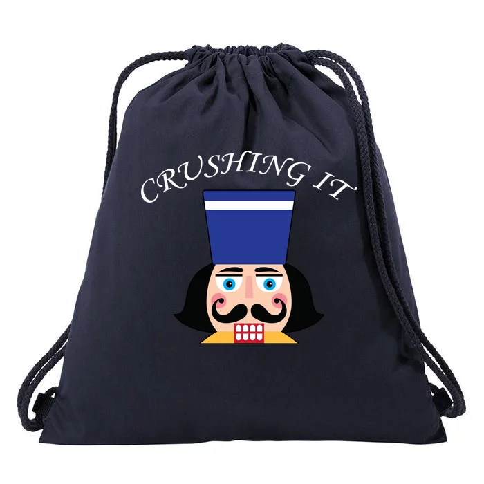 Crushing It! Nutcracker Christmas Drawstring Bag