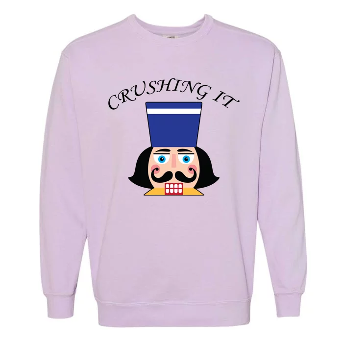 Crushing It! Nutcracker Christmas Garment-Dyed Sweatshirt