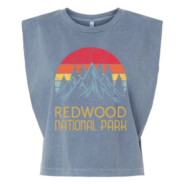 California Retro Vintage Redwood National Park Garment-Dyed Women's Muscle Tee