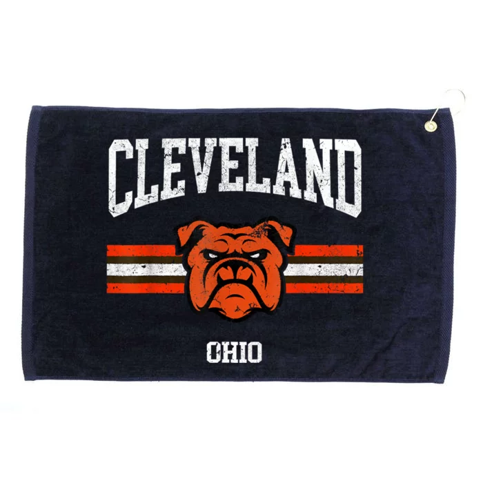 Cleveland Retro Vintage Classic Ohio Gift Grommeted Golf Towel