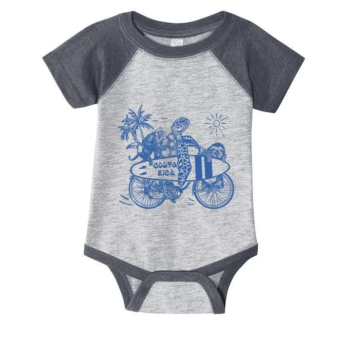 Costa Rica Vintage Infant Baby Jersey Bodysuit