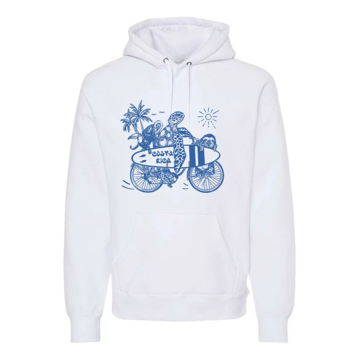 Costa Rica Vintage Premium Hoodie