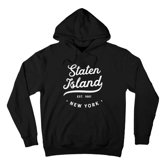 Classic Retro Vintage Established Staten Island New York City Usa Pride Tall Hoodie