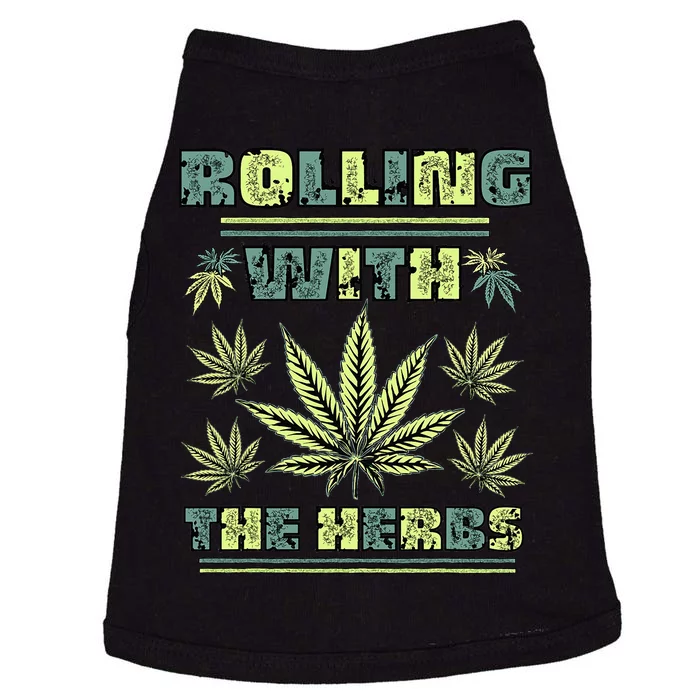 Cool Retro Vintage Style 420 Weed Marijuana Stoner Doggie Tank