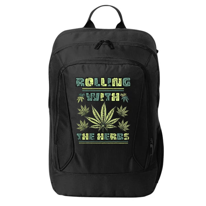 Cool Retro Vintage Style 420 Weed Marijuana Stoner City Backpack