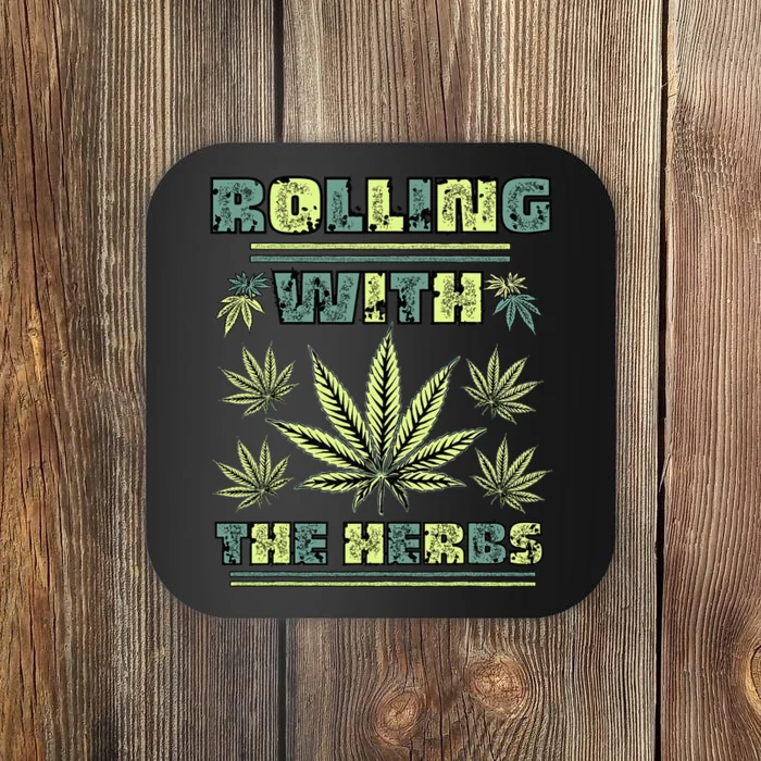 Cool Retro Vintage Style 420 Weed Marijuana Stoner Coaster