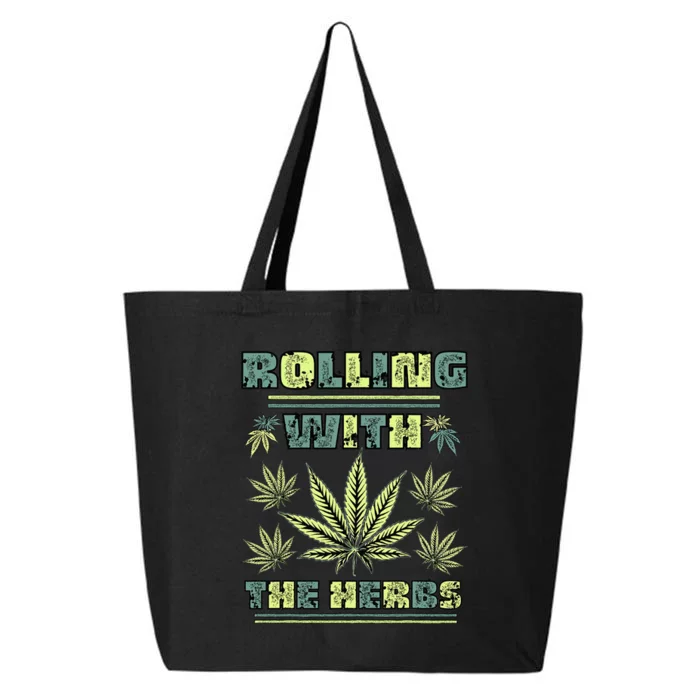 Cool Retro Vintage Style 420 Weed Marijuana Stoner 25L Jumbo Tote