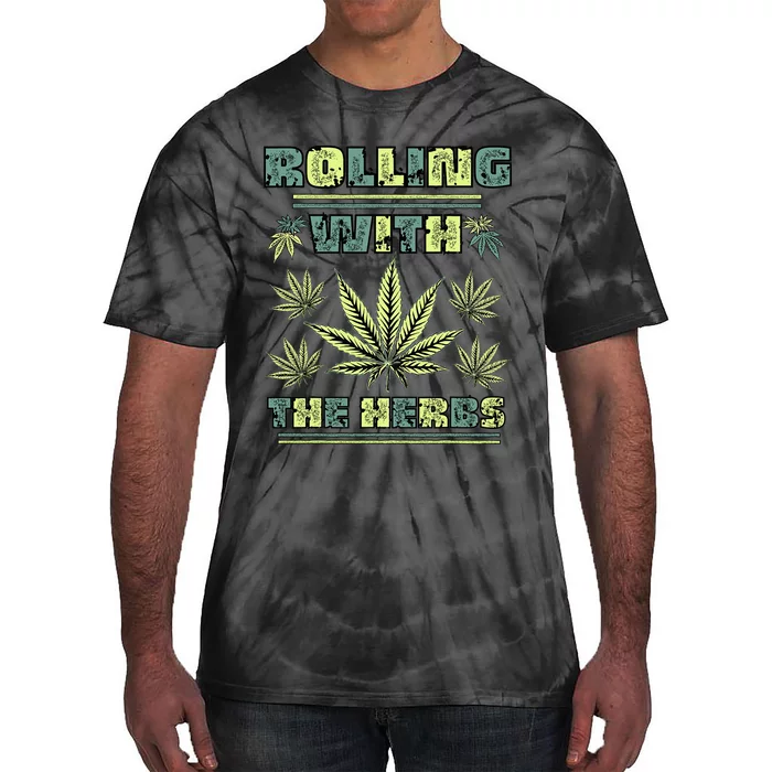 Cool Retro Vintage Style 420 Weed Marijuana Stoner Tie-Dye T-Shirt