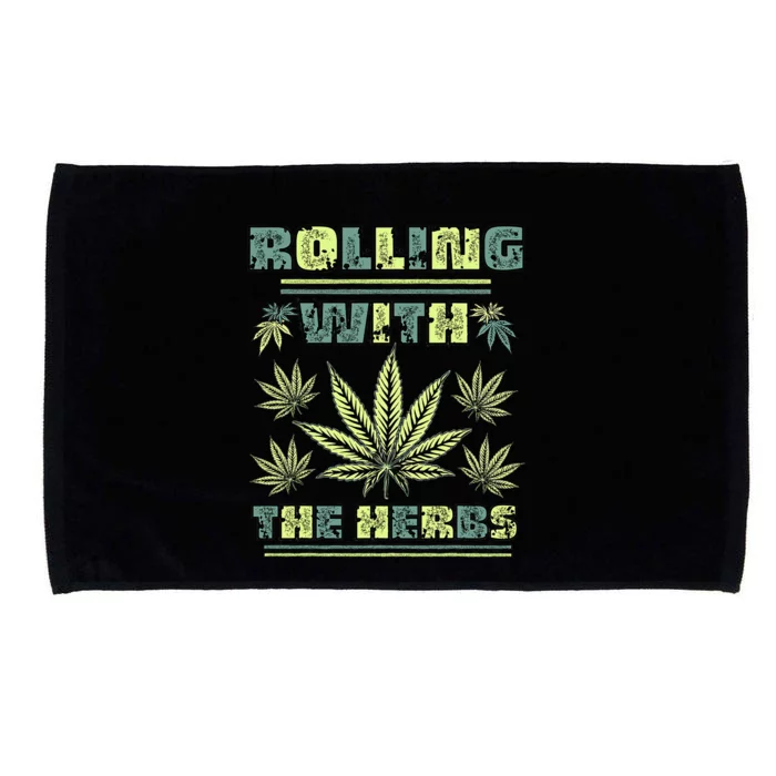 Cool Retro Vintage Style 420 Weed Marijuana Stoner Microfiber Hand Towel