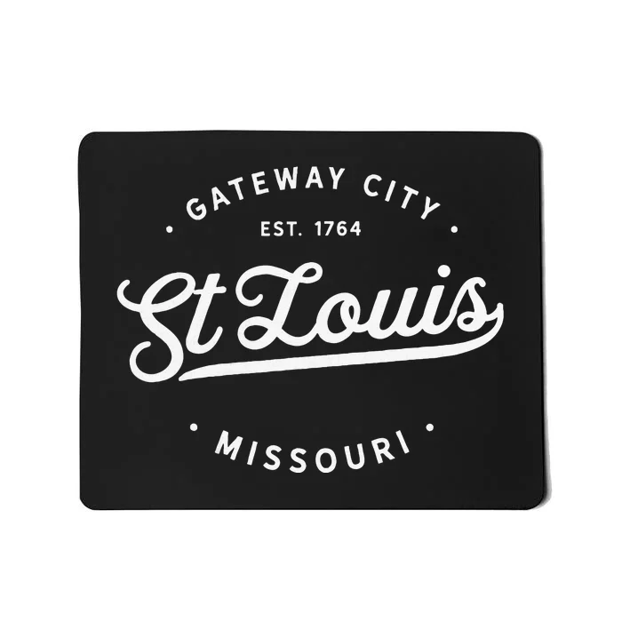 Classic Retro Vintage St Louis Missouri Usa Novelty Souvenir Mousepad