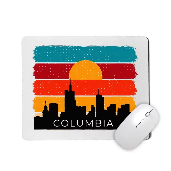 Columbia Retro Vintage American Usa Distressed Mousepad