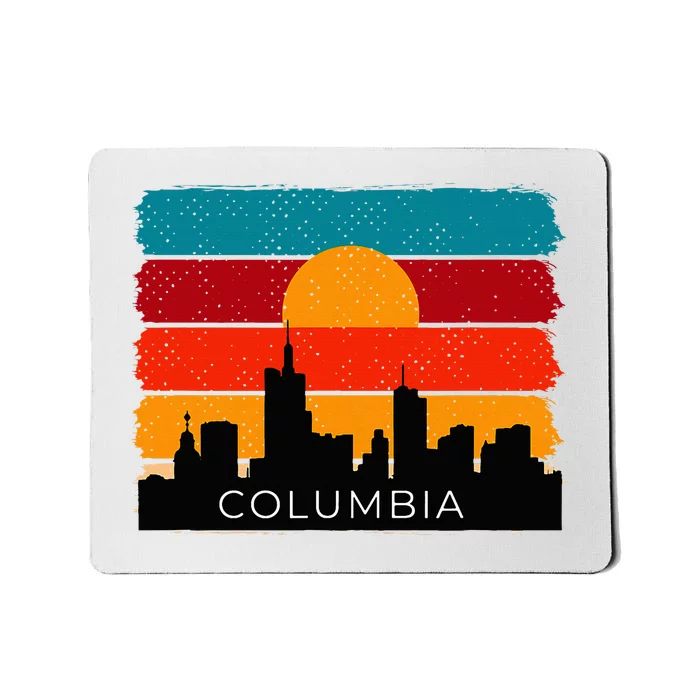 Columbia Retro Vintage American Usa Distressed Mousepad