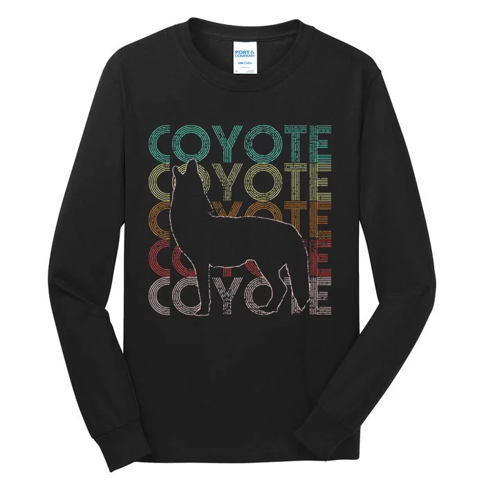 Coyote Retro Vintage Tall Long Sleeve T-Shirt