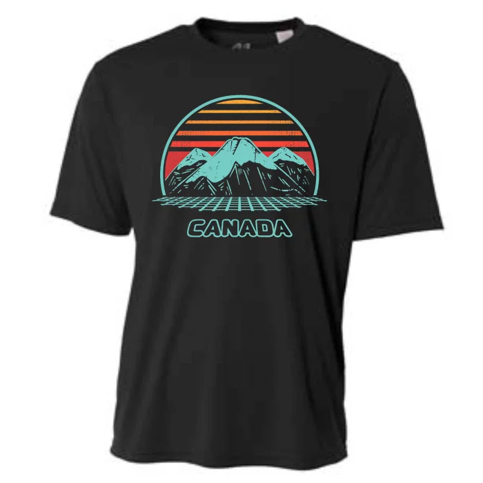 Canada Retro Vintage 80s Style Cooling Performance Crew T-Shirt