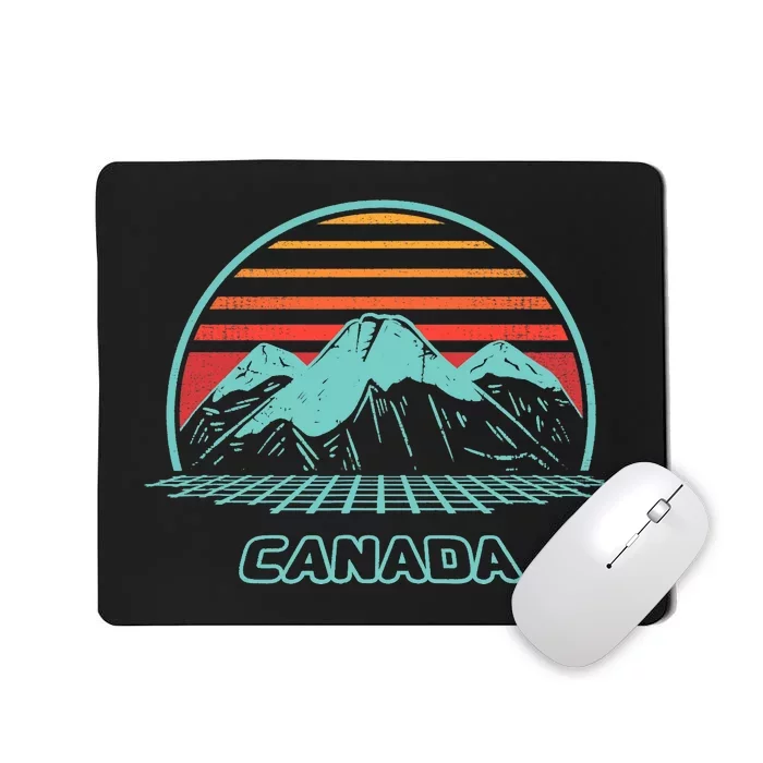 Canada Retro Vintage 80s Style Mousepad