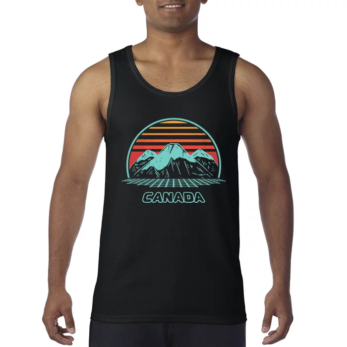 Canada Retro Vintage 80s Style Tank Top