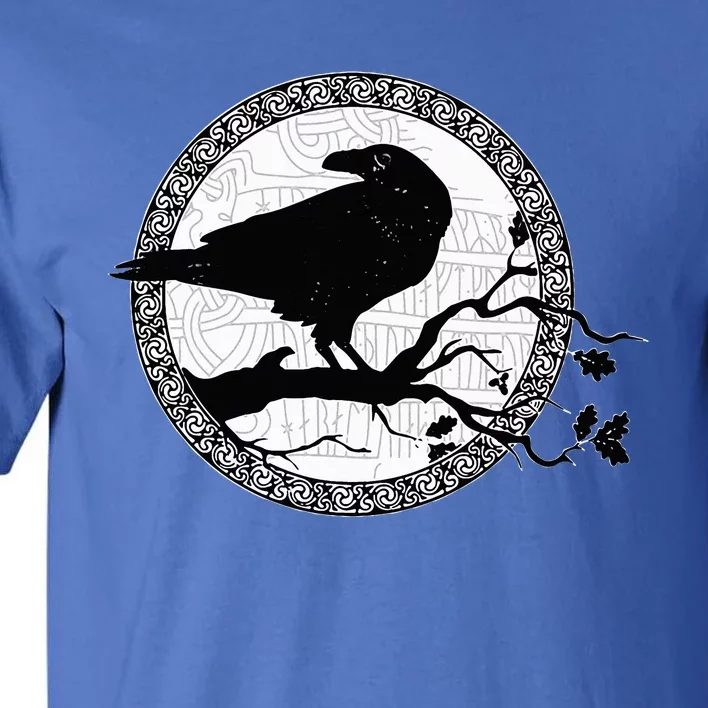 Celtic Raven Viking Wisdom Tattoo Art Tall T-Shirt