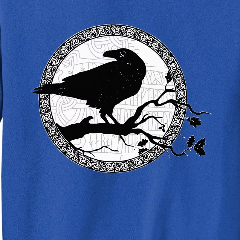 Celtic Raven Viking Wisdom Tattoo Art Tall Sweatshirt