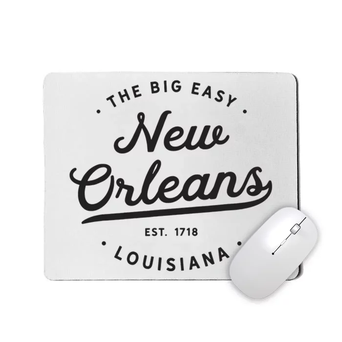 Classic Retro Vintage New Orleans Louisiana Casual Big Easy Mousepad