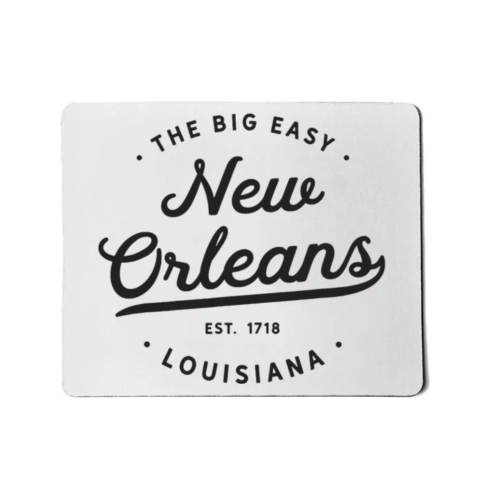 Classic Retro Vintage New Orleans Louisiana Casual Big Easy Mousepad